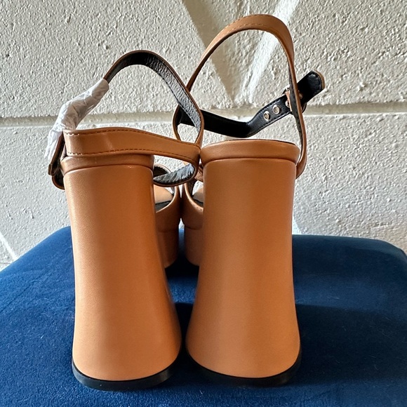 BNIB ASOS Lamoda flared heel platform sandal - Picture 3 of 15